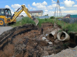 К восстановлению дороги приступили в селе Черновском
